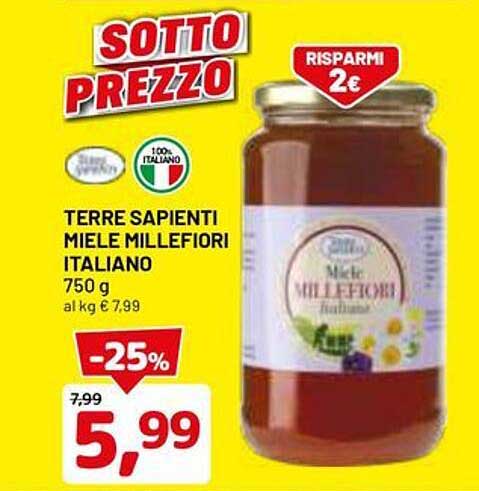 TERRE SAPIENTI MIELE MILLEFIORI ITALIANO