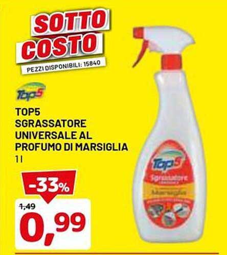 TOP5 SGRASSATORE UNIVERSALE AL PROFUMO DI MARSIGLIA