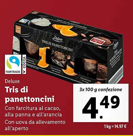 Tris di panettoncini