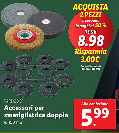 Accessori per smerigliatrice doppia