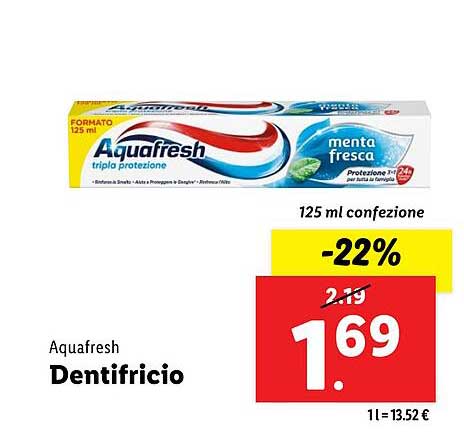 Aquafresh Dentifricio