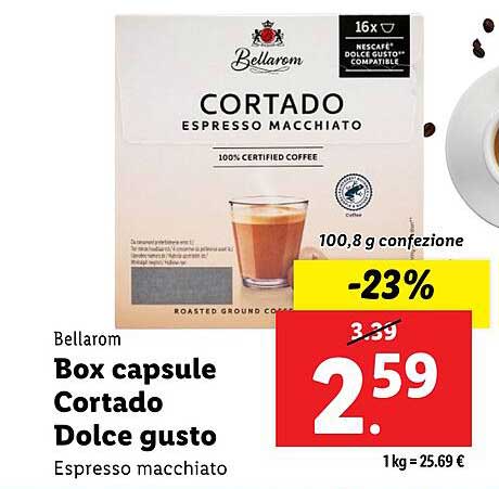 Box capsule Cortado Dolce gusto