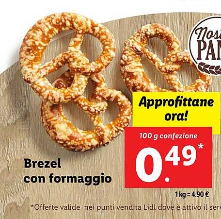 Brezel con formaggio