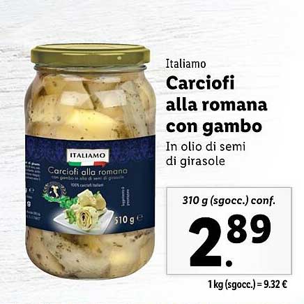 Carciofi alla romana con gambo