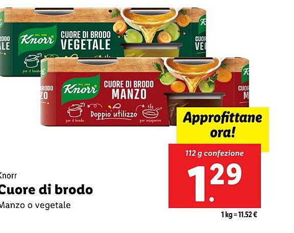 Cuore di brodo Manzo o vegetale