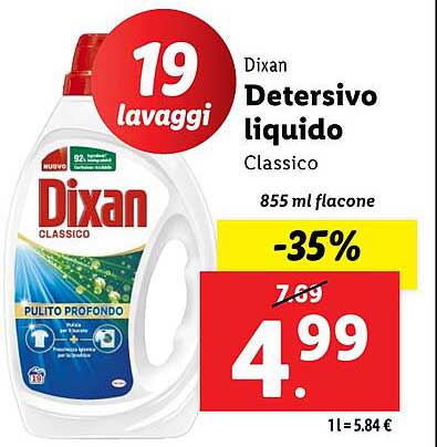 Dixan Detersivo liquido Classico