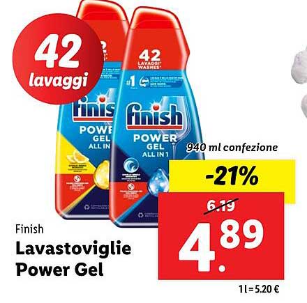 Finish Lavastoviglie Power Gel