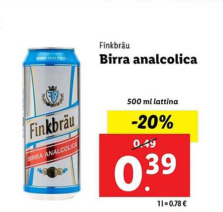 Finkbräu Birra analcolica