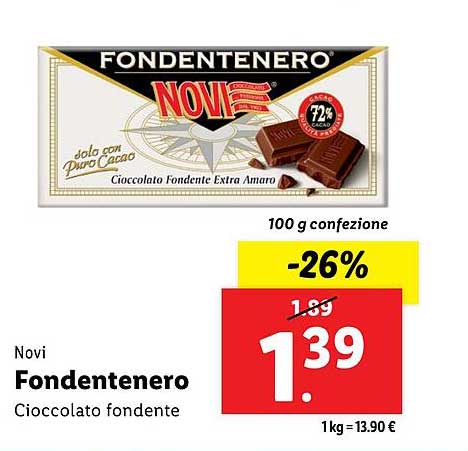 Fondentenero Cioccolato fondente