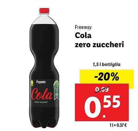 Freeway Cola zero zuccheri