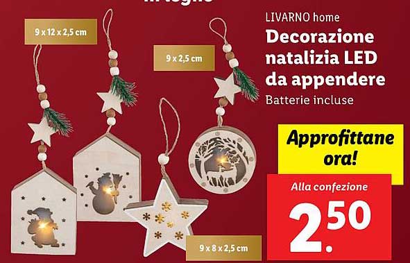 LIVARNO home Decorazione natalizia LED da appendere