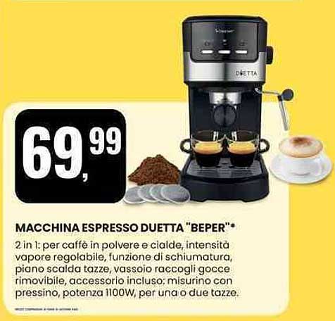 MACCHINA ESPRESSO DUETTA "BEPER"