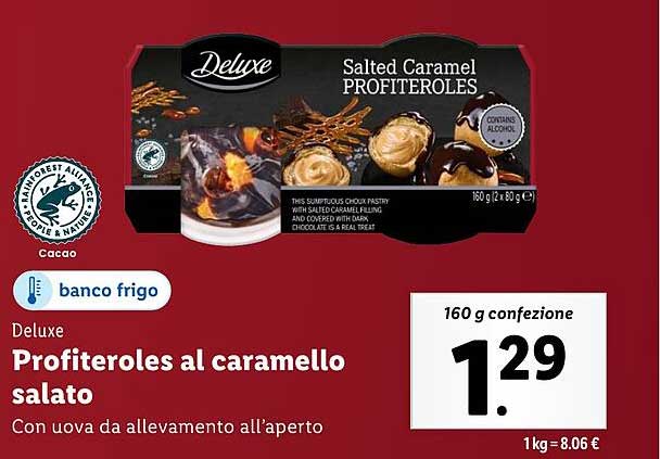 Profiteroles al caramello salato