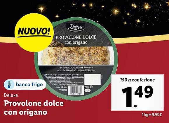 Provolone dolce con origano