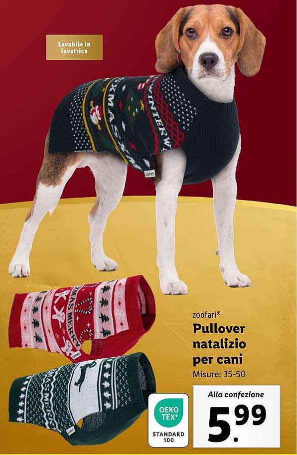 Pullover natalizio per cani