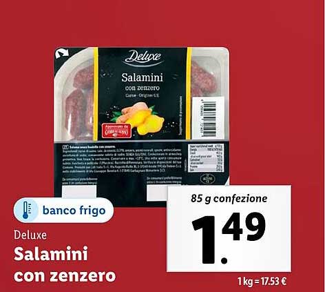 Salamini con zenzero