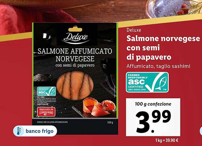 Salmon affumicato norvegese con semi di papavero