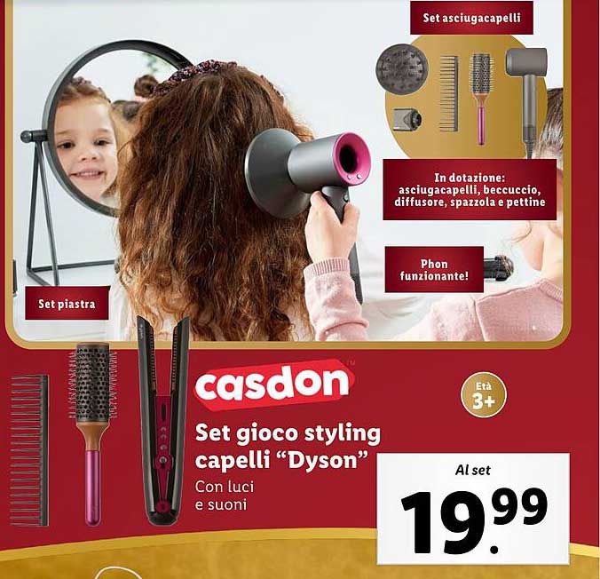 Set gioco styling capelli "Dyson"