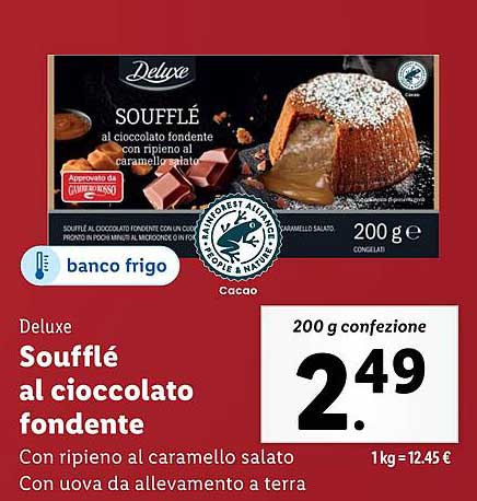 Soufflé al cioccolato fondente