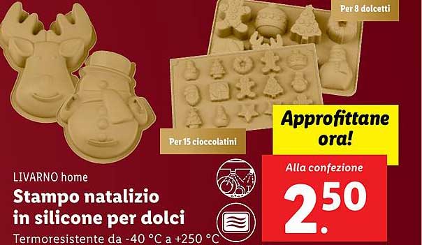 Stampo natalizio in silicone per dolci