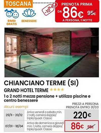 CHIANCIANO TERME (SI)  
GRAND HOTEL TERME