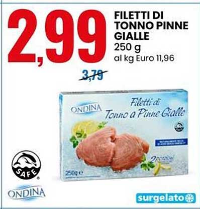 FILETTI DI TONNO PINNE GIALLE