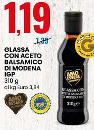 GLASSA CON ACETO BALSAMICO DI MODENA IGP