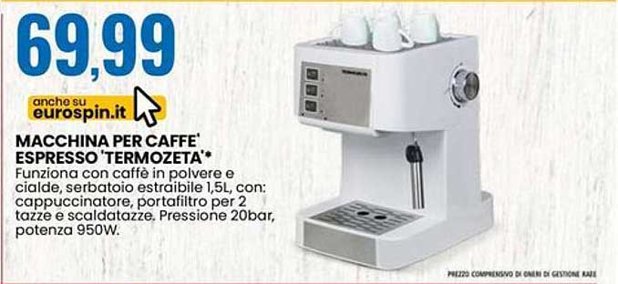 MACCHINA PER CAFFÈ ESPRESSO 'TERMOZETA'