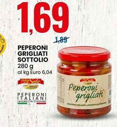 PEPERONI GRIGLIATI SOTTOLIO