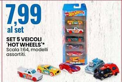 SET 5 VEICOLI 'HOT WHEELS'