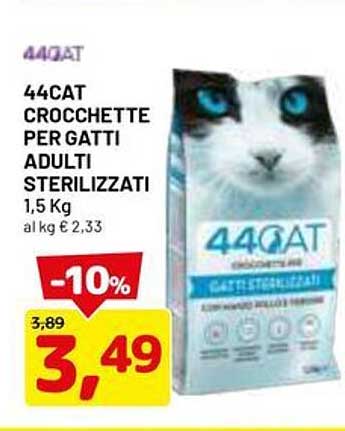 44CAT CROCCHETTE PER GATTI ADULTI STERILIZZATI