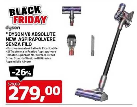 DYSON V8 ABSOLUTE NEW ASPIRAPOLVERE SENZA FILO