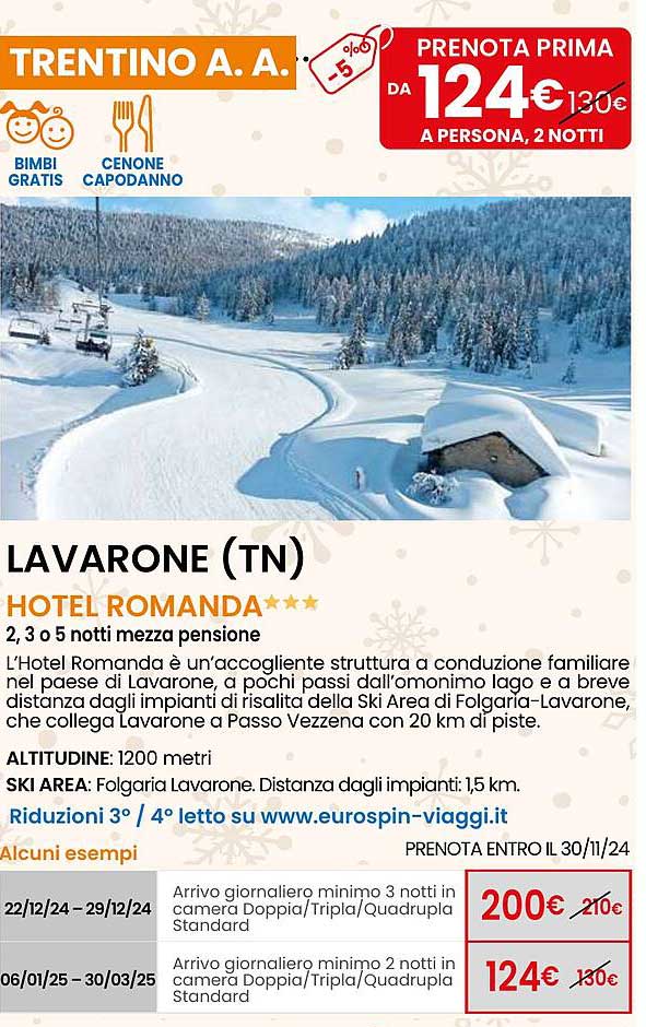 LAVARONE (TN)  
HOTEL ROMANDA