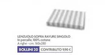 LENZUOLO SOPRA RAYURE SINGOLO