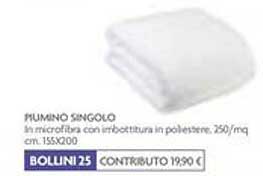 Piumino singolo