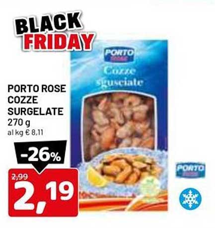 PORTO ROSE COZZE SURGELATE