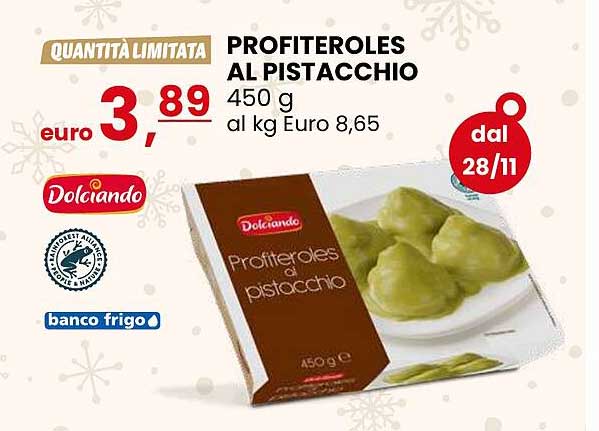 PROFITEROLES AL PISTACCHIO