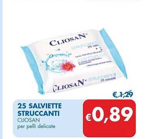 25 SALVIETTE STRUCCANTI CLIOSAN