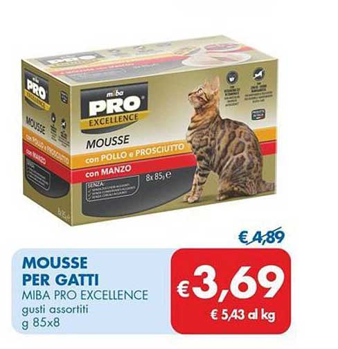 Mousse per gatti MIBA PRO EXCELLENCE