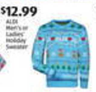 ALDI Men's or Ladies' Holiday Sweater