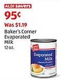 Baker's Corner Evaporated Milk