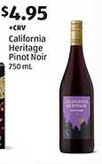 California Heritage Pinot Noir