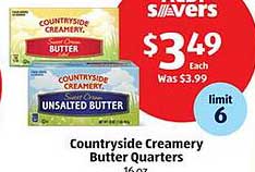 Countryside Creamery Butter Quarters