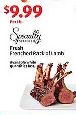 Fresh Frenched Rack of Lamb