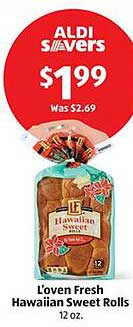 L'oven Fresh Hawaiian Sweet Rolls