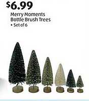 Merry Moments Bottle Brush Trees