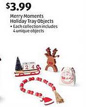 Merry Moments Holiday Tray Objects