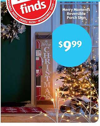 Merry Moments Reversible Porch Sign