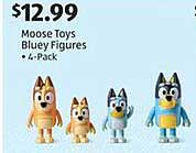 Moose Toys Bluey Figures - 4-Pack