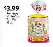 Romero's White Corn Tortillas